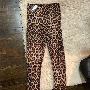 Nasty gal cheetah print leggings new with tags!